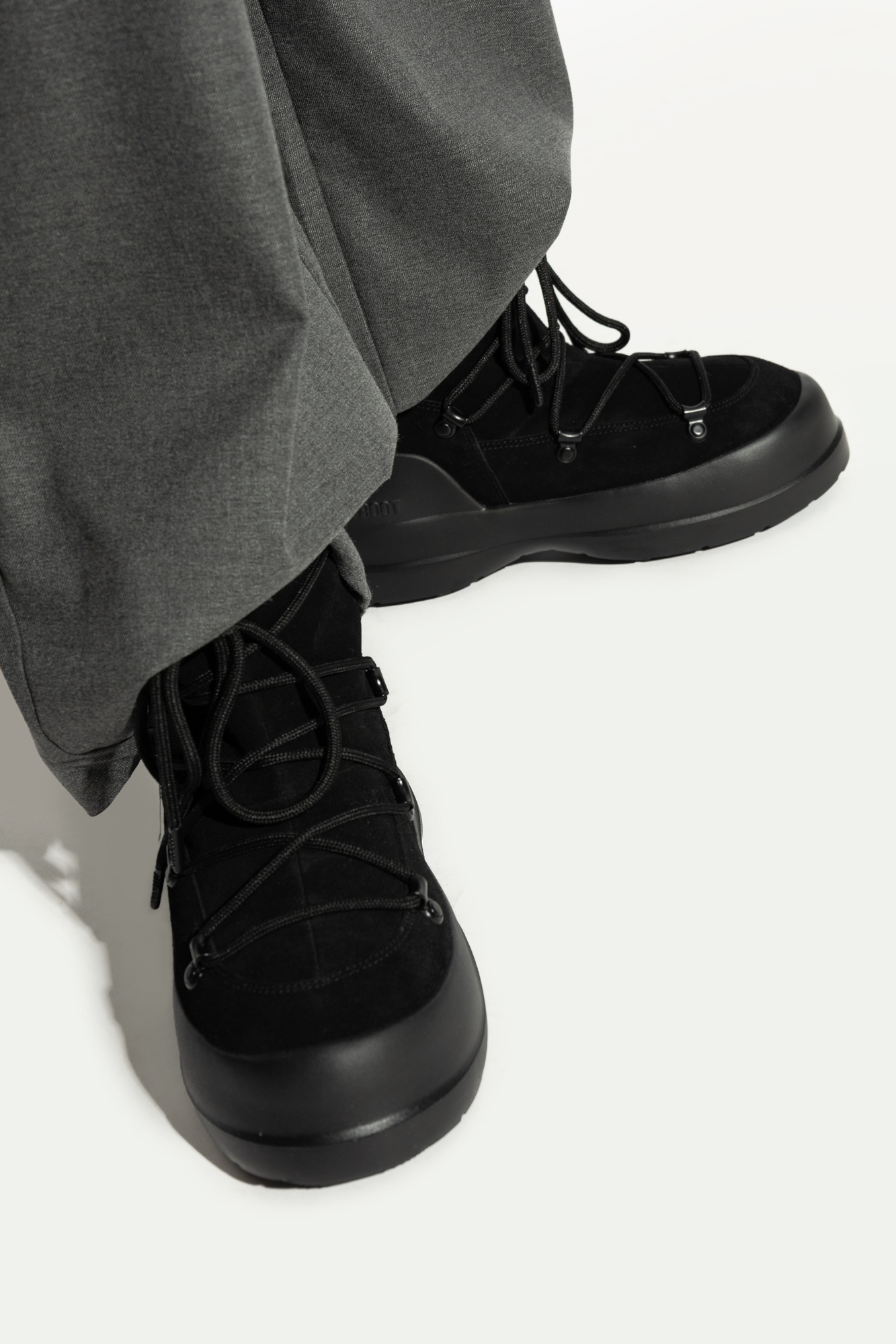 Czarny Śniegowce `Luna Boot Suede` Moon Boot - Vitkac Polska